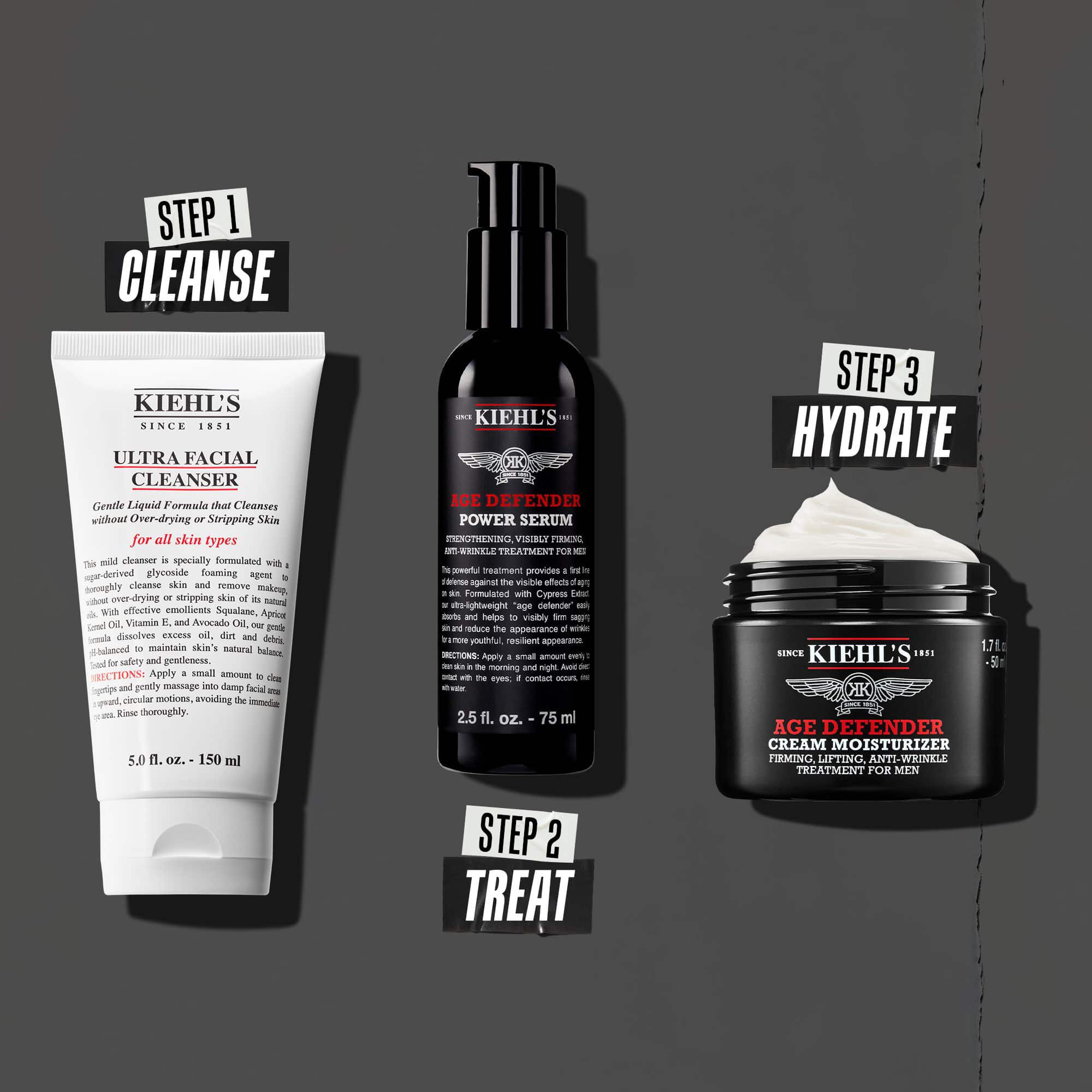 Age Defender Cream Moisturizer | Anti Aging Cream for Men | Kiehl's SG