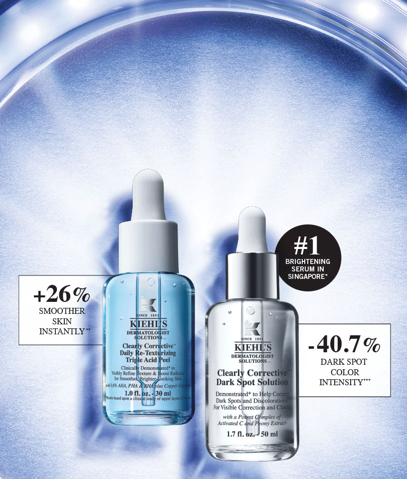Clearly Corrective Skincare Collection | Kiehl's Singapore