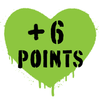 +50 points spray heart