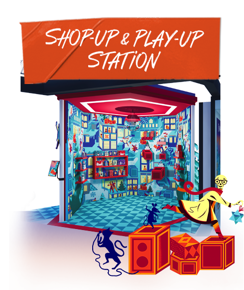 SHOP-UP and PLAY-UP Station