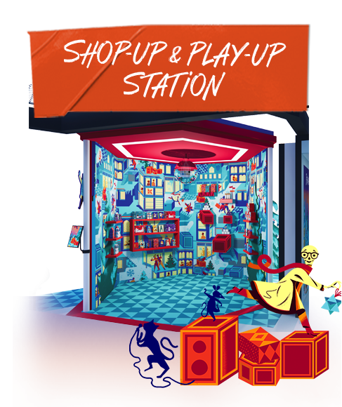 SHOP-UP and PLAY-UP Station